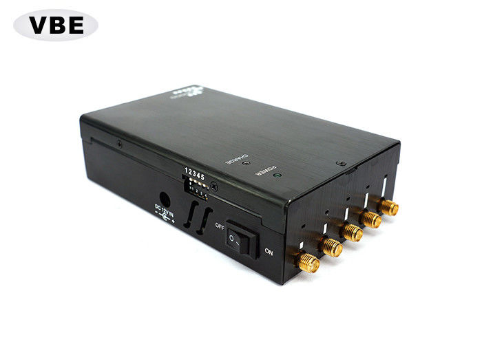 Mobile phone jammer Wollongong , 5 Bands Cell Phone Blocker For Schools , Wifi Network Jammer 110 - 220VAC Power Supply