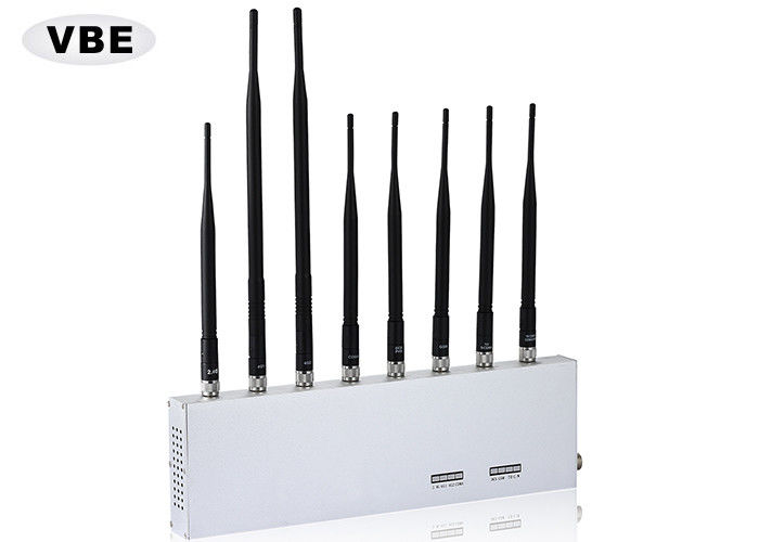 Bluetooth jammers , Wifi Cell Phone Signal Jammer 12 Watts Transmission Power 86 - 106kPa Atmospheric Pressure