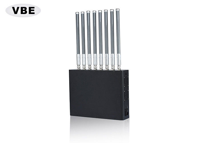 8 Bands Cell Phone Signal Jammer Medium Power 1m - 50m Jamming Range