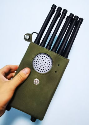 High Power 12CH Handheld Signal Jammer with 20 Meters Radius for GPS WIFI Signal Blocking