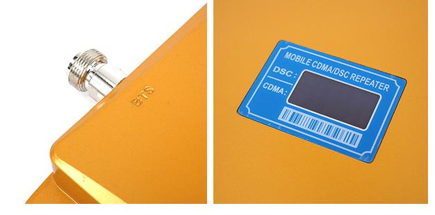 Golden Color Mobile Signal Booster 3000 - 5000m² Built Overarea For Basements